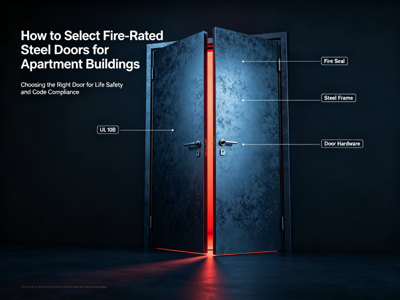 How to Select Fire-Rated Steel Doors for Apartment Buildings