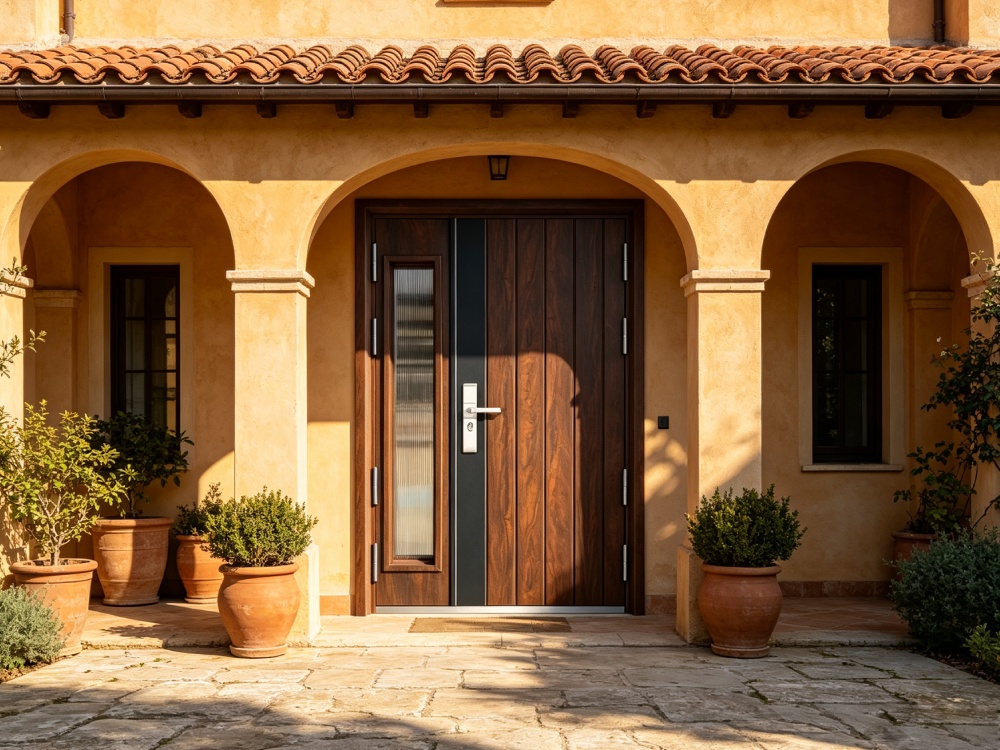 Right-Swing Exterior French Steel Door – 2050×1200mm, Aluminum Honeycomb Infill, Heavy-Duty Entry Do