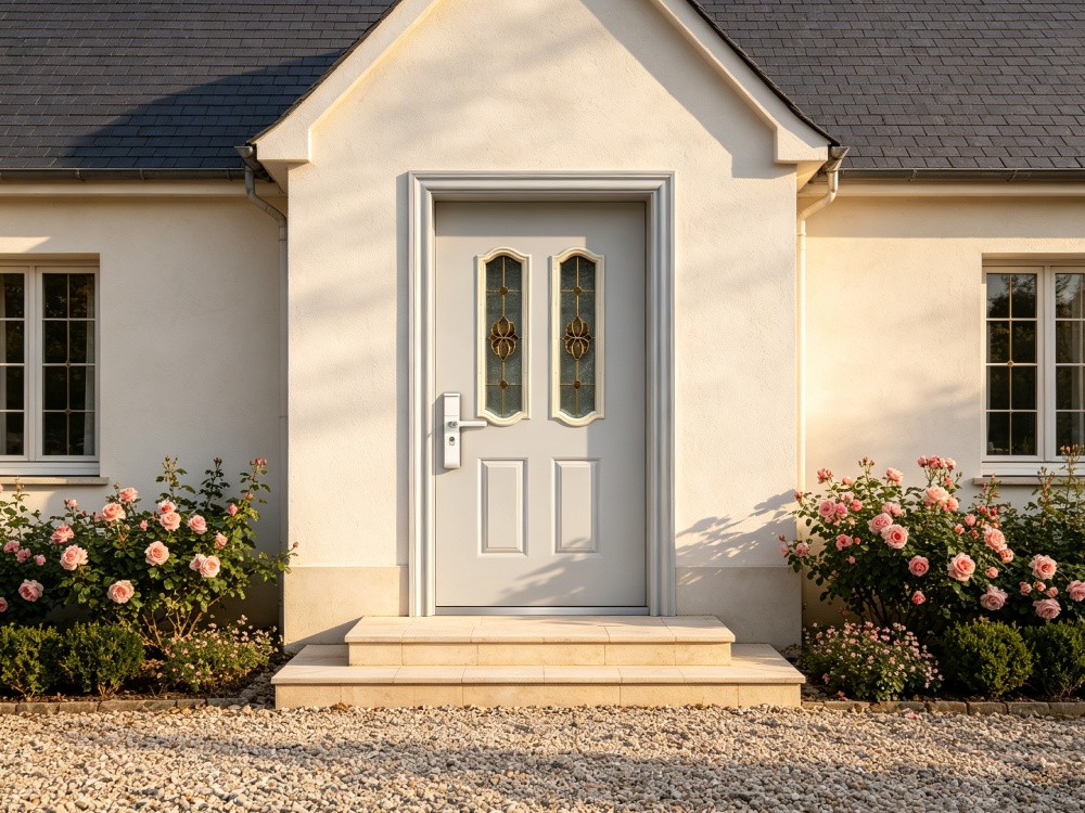 Right-Swing Exterior Steel Door – 2050×960mm, Honeycomb Paper Infill, Narrow Lightweight Entry Door