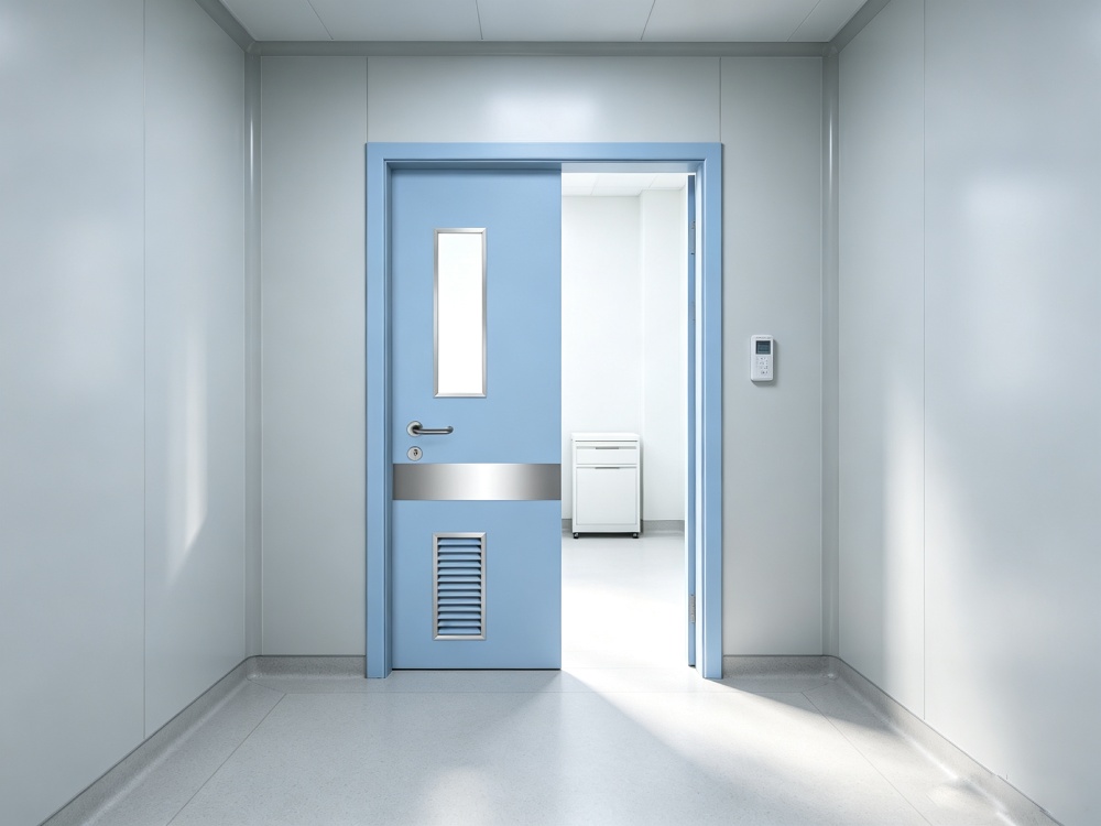 Hospital Ward Door – German-Style Weld-Free Splicing Door Leaf, Hygienic Medical Door