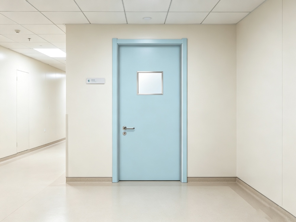 Consultation Room Door – German Weld-Free Splicing Medical Door, Hygienic Seamless Design